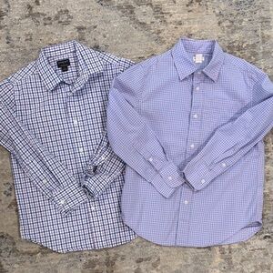 Crewcuts Kids' Checkered Button-Down Shirts - Blue and Purple